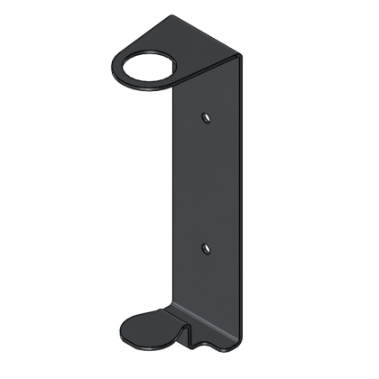 Black single metal holder for 400ml bottle - 1 piece
