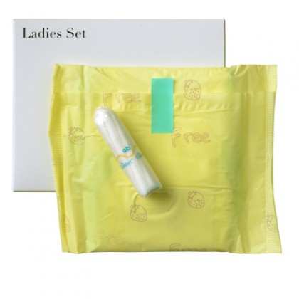 Ladies set tampon and sanitary napkin