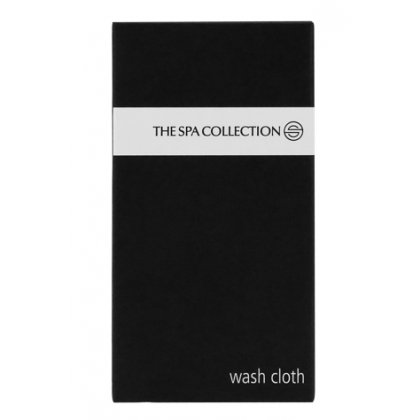 Washcloth in black paper box - The Spa Collection