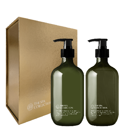 Giftbox - 2 x 475ml bottle - The Spa Collection Vetiver - Ecocert Cosmos Natural