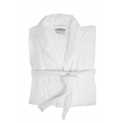 White bathrobe XL - Velor