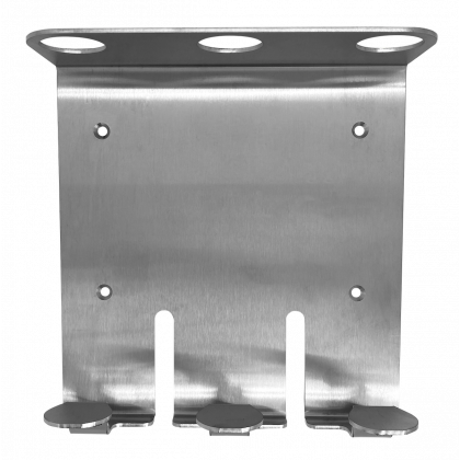 Silver triple metal holder for 400ml bottle - 1 piece