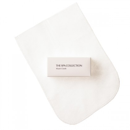 Washcloth in white paper box - The Spa Collection