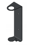 Black single metal holder for 400ml bottle - 1 piece