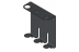 Black double metal holder for 400ml bottle - 1 piece