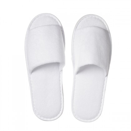 Slipper wit open teen - badstof